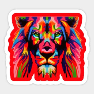 Lion Head Sticker